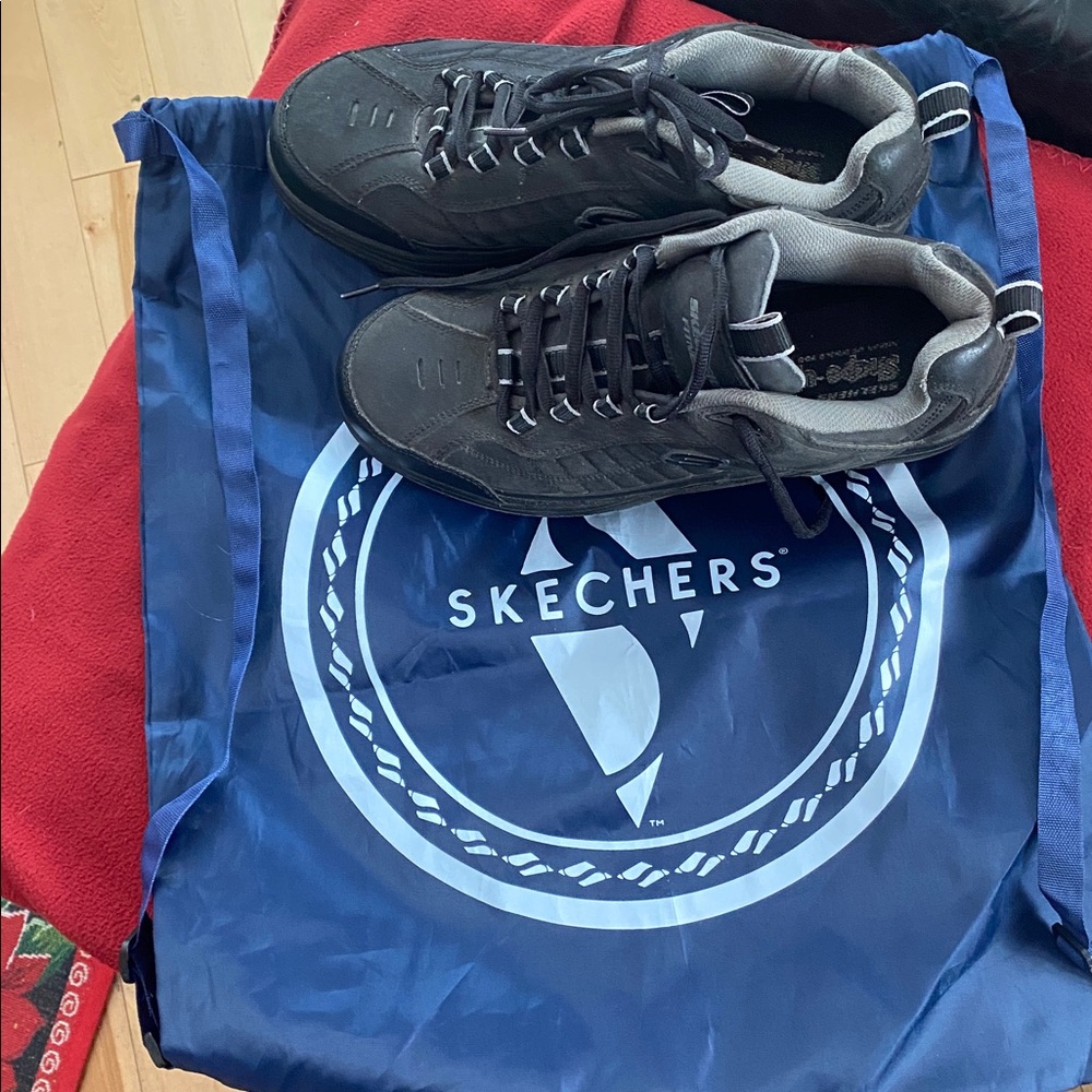 Skechers Men's Black Walking Shape up Sneakers